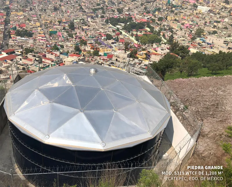 Tanque Aquastore con domo de aluminio en Piedra Grande, Ecatepec