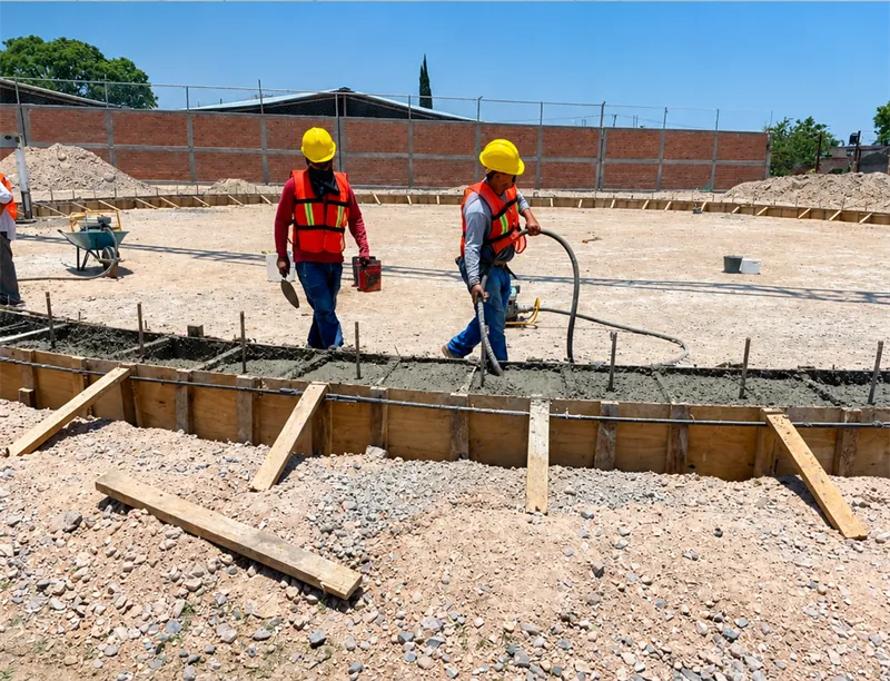 Colado de la losa de cimentación del macrotanque