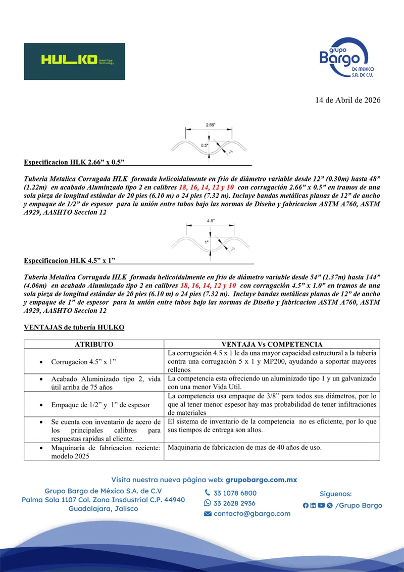 Portada del documento: HULKO