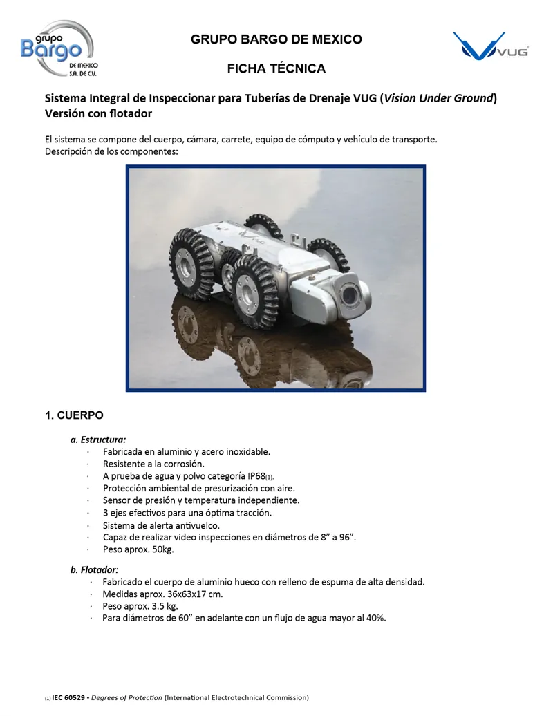 Portada del documento: VUG